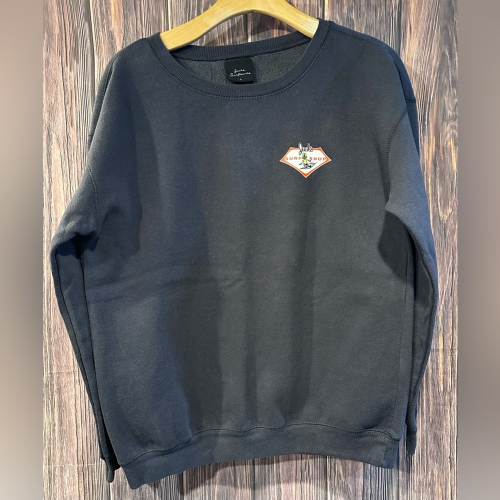 Jacks Surfboards Front Back Logo Crewneck Sweatshirt - Size Small